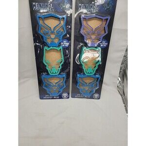 2 Disney WAKANDA FOREVER 3 Pack Silicone Breakfast Molds Pancakes & Eggs  NEW